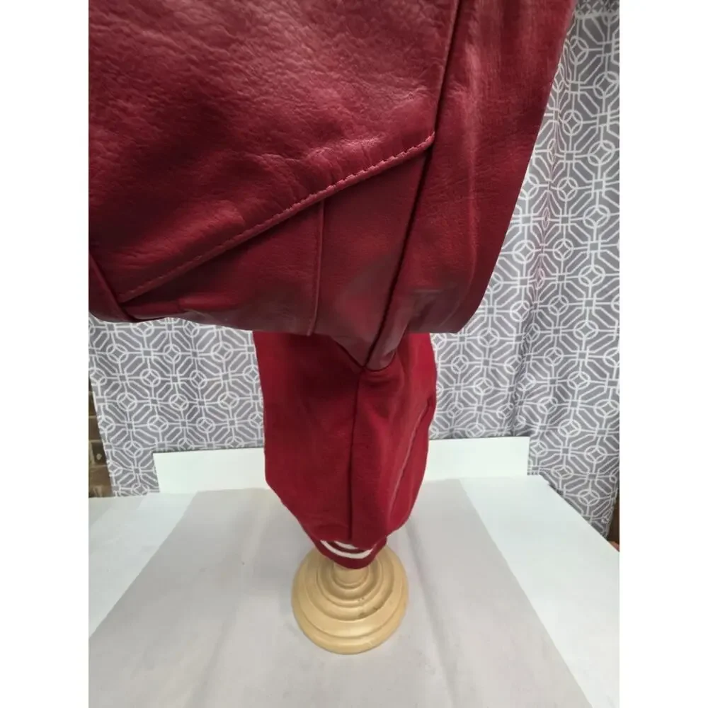 DeLong Vintage Varsity Jacket NWT Size L Made In USA Red White